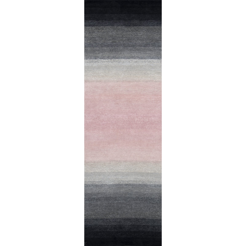 Contemporary Hand Knotted Ombre Area Rug, Rectangle 12' x 15'