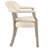 LUMERA Collection Tufted Arm Dining Chair Cream White-608087498-667664905