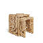 Ensemble de 2 tables gigognes Natural Rattan