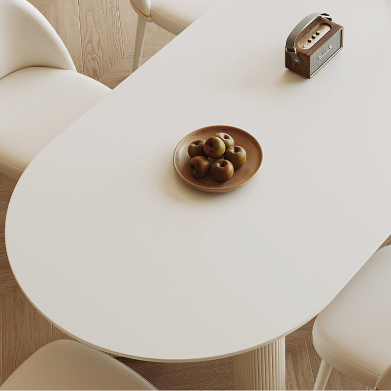Table de salle à manger Durb, H 29,52 po x L 70,86 po x l 35,43 po, Blanc