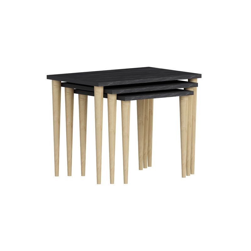 Tables gigognes Quinley, Noir