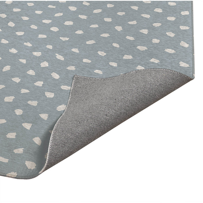 Splat Point Chimi Indoor Doormat, L 36 po x L 60 po, Bleu ardoise