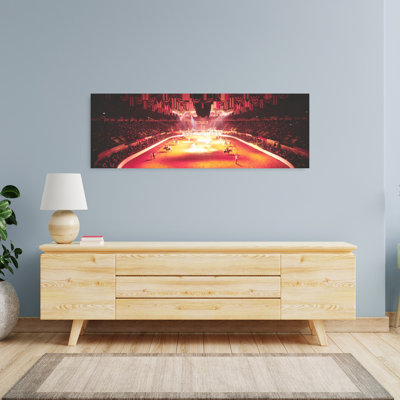 Group Of People Performing With Horses In A Stadium, 100Th Stock Show And Rodeo, Fort Worth, Texas, Usa Contemporary Horse Architecture Wall Art