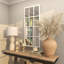 Miroir mural en bois blanc