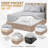 Luxury 1000 Thread Count Certified Egyptian Cotton Solid Extra Deep Pocket 4 Piece Bed Sheet Set-88850317-88850323