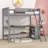 Wood Loft Bed With Desk And Shelves-1212498763-1212498773