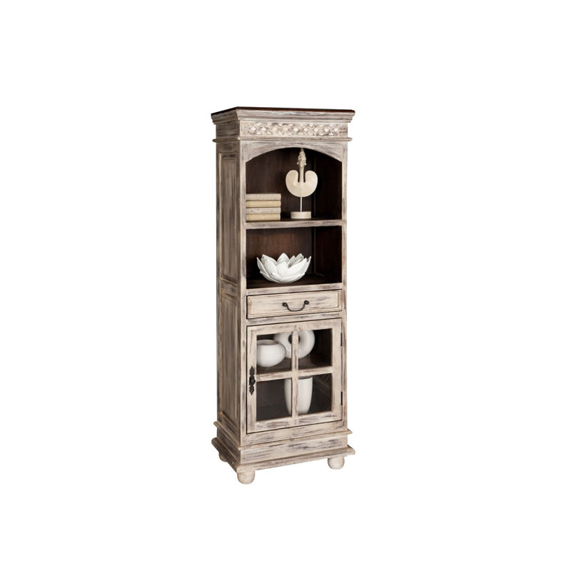 Castle 180 cm H x 60 cm W Solid Wood Standard Bookcase