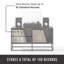 22.25'' H Media Shelves