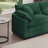 Corduroy Sofa with 1 Footrest-102038588-111792617