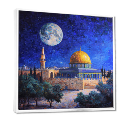Jerusalem Nights During Passover I - Islam Landscape Wall Art Living Room