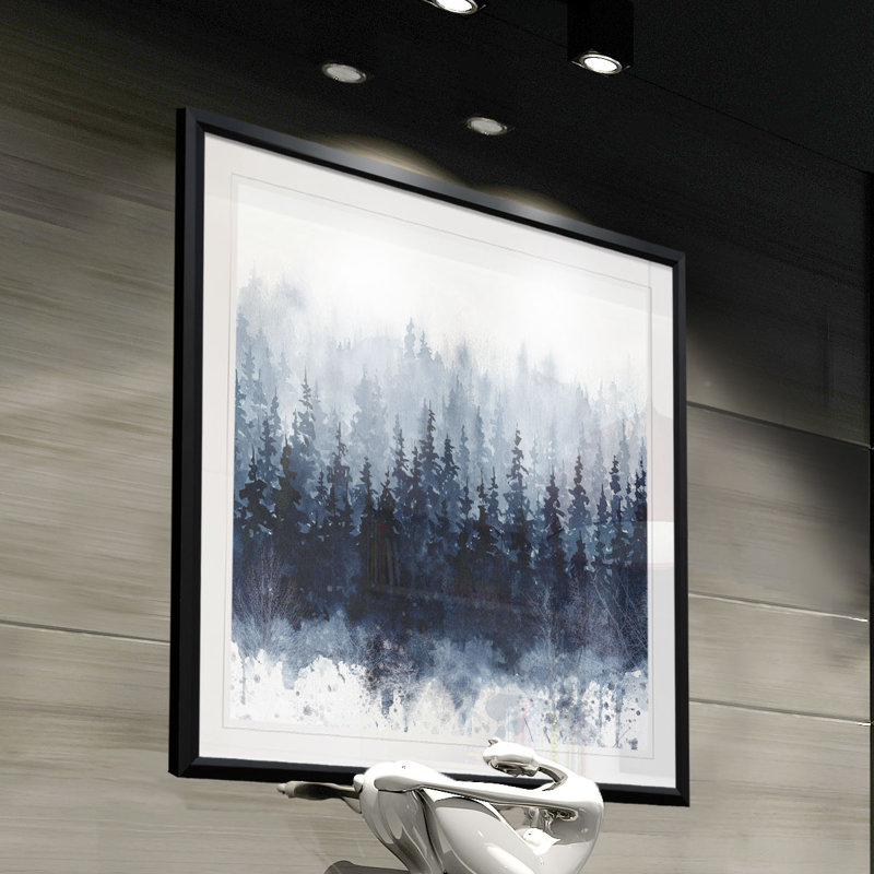" Indigo Forest ", 26.5" H x 26.5" W x 1.5" D