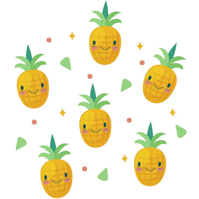 Adhésif décoratif ananas Smileys