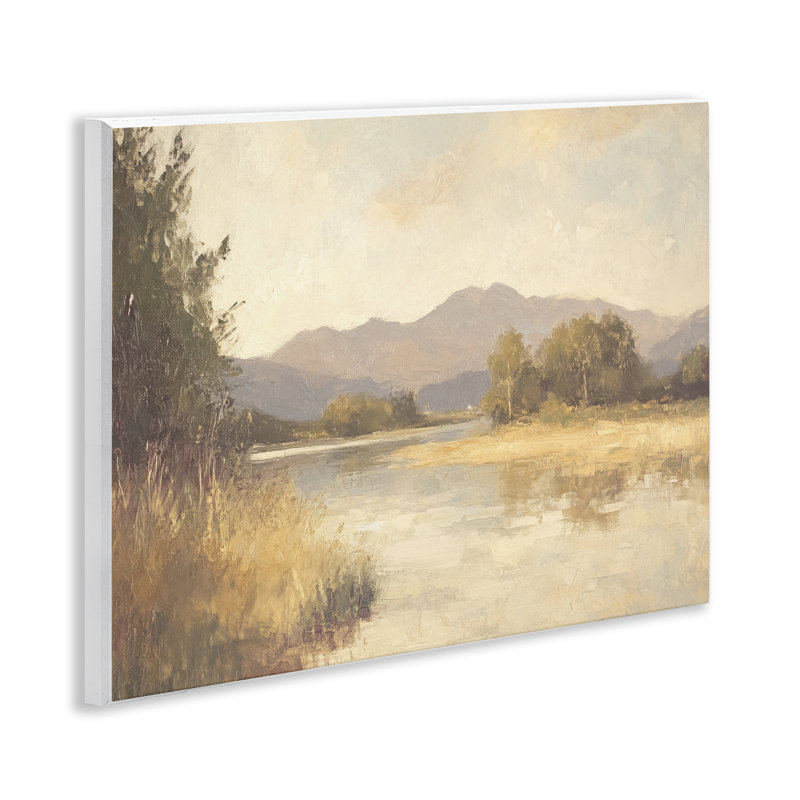 Plaque murale Wild River Mountain View, design par Petal Prints Design