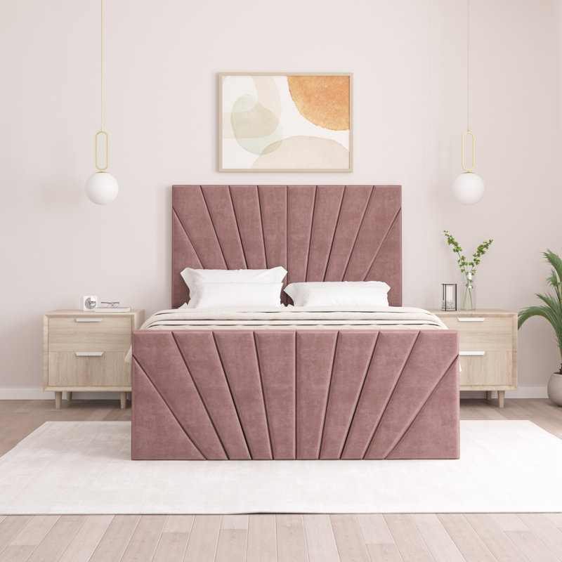 Odolo Upholstered Ottoman Storage Bed, Lilac, Super King (6')