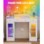 Meuble-lavabo avec miroir et lumières Roxaurx Rgb