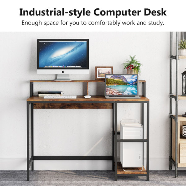 17 Stories Hunter-Clay Computer Desk & Reviews | Wayfair
