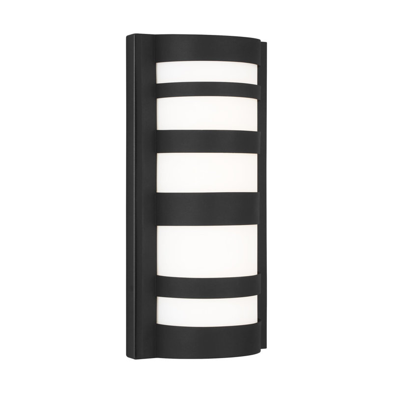 Gwern Aluminum LED Wall Light, Black, 9.31" H x 5.37" W x 5.37" D, 5 W