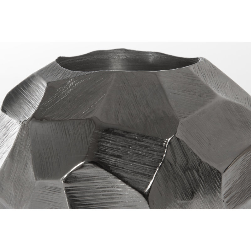 Metal Wall Tealight Holder, Matt brushed nickel, 7cm H x 8cm W x 8cm D