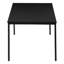 Ensemble de tables basses et de tables de bout élégantes 3 pièces avec plateau en stratifié noir durable et cadres en métal élégants pour les salons modernes-930786595