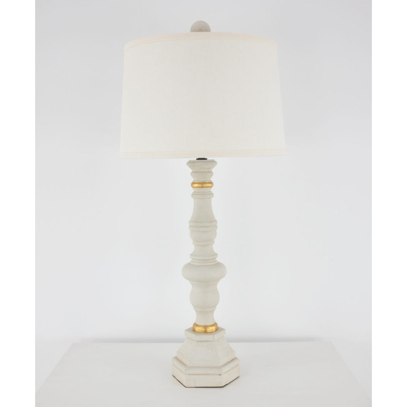 Anderson Table Lamp, Veranda Gray/Gold Leaf