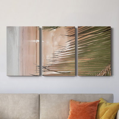 West Coast Paradise - 3 Piece Single Picture Frame Print on Canvas