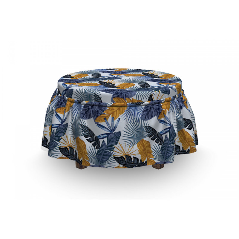Housse pour repose-pieds beach flore aloha