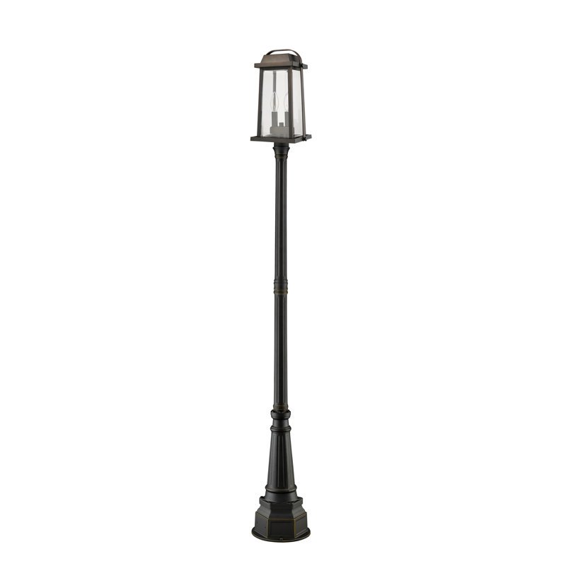 Lampadaire 97 po 2 lumières Sisto, Bronze huilé