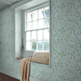 William Morris Honeysuckle Verde Wallpaper