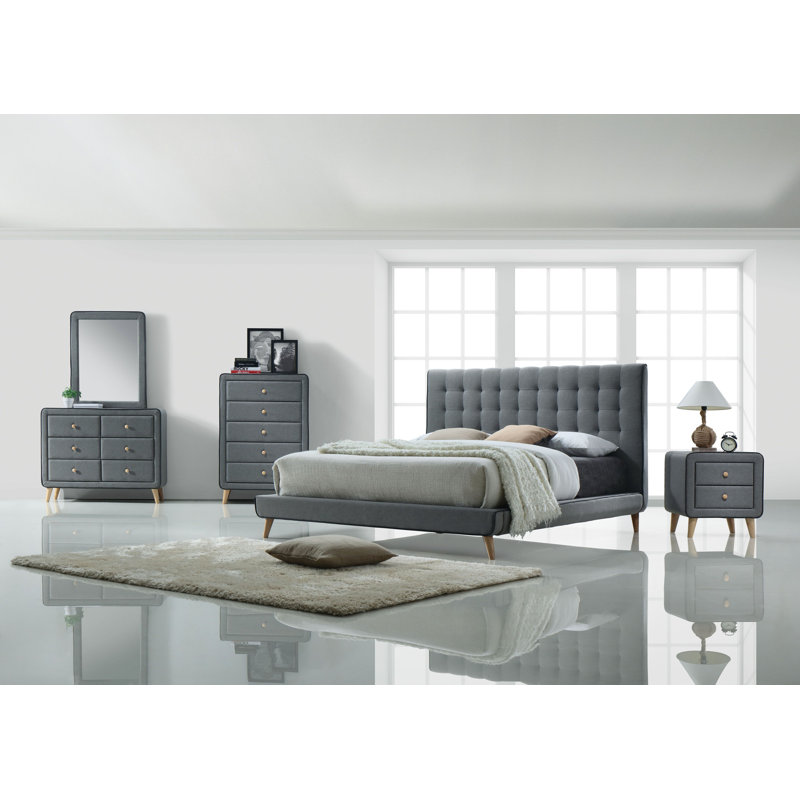 Lonan Upholstered Platform Bed, Queen