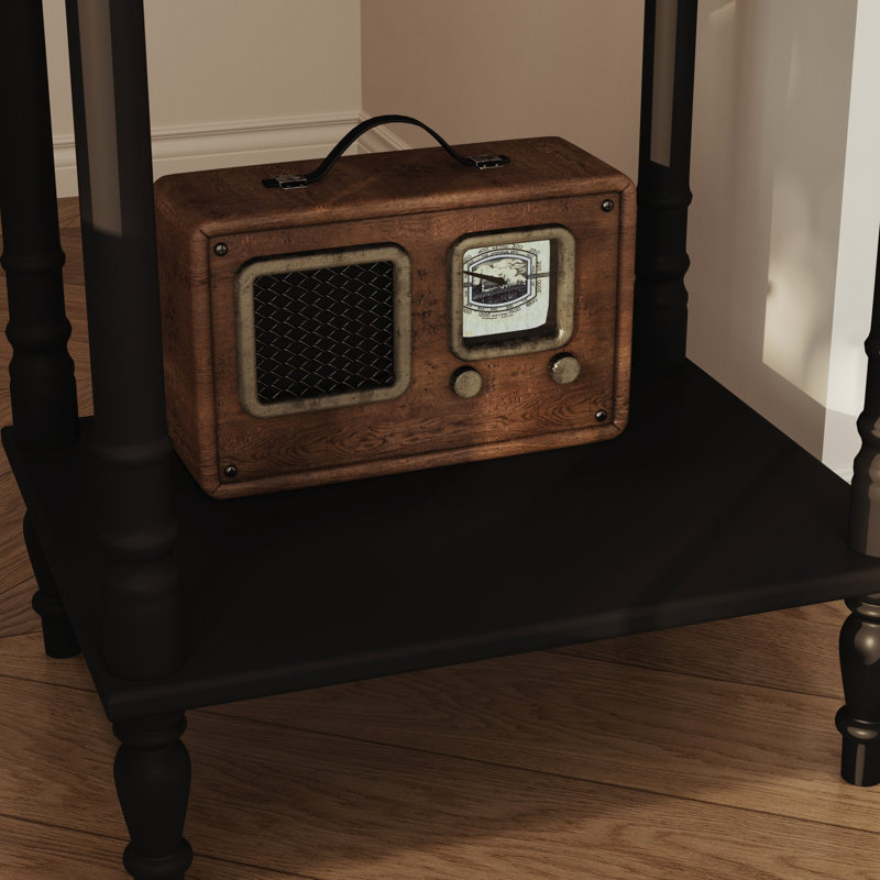 Console 19,7 po d'inspiration romaine, Noir