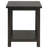 Castleton Distressed Java Wood End Table With Shelf