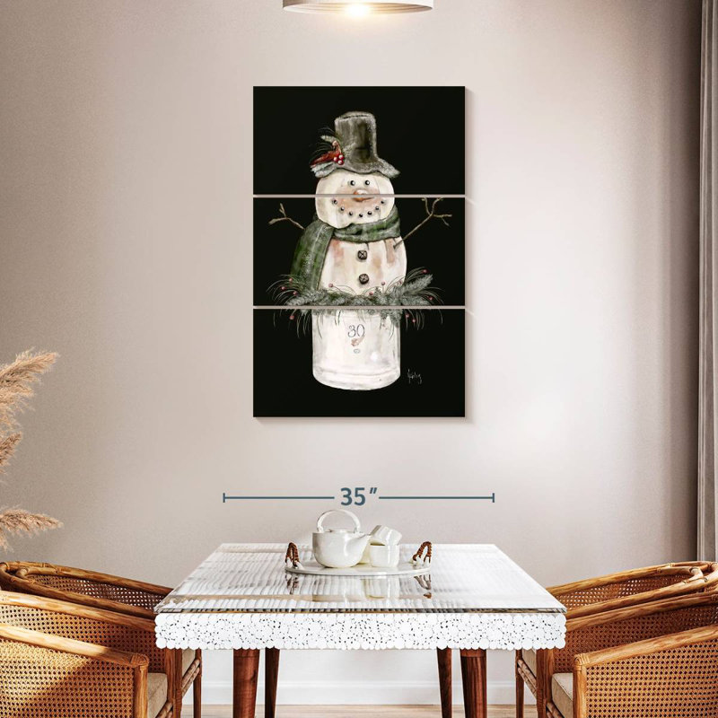 Bonhomme de neige Lelend dans un pot, H 45 po x l 28 po