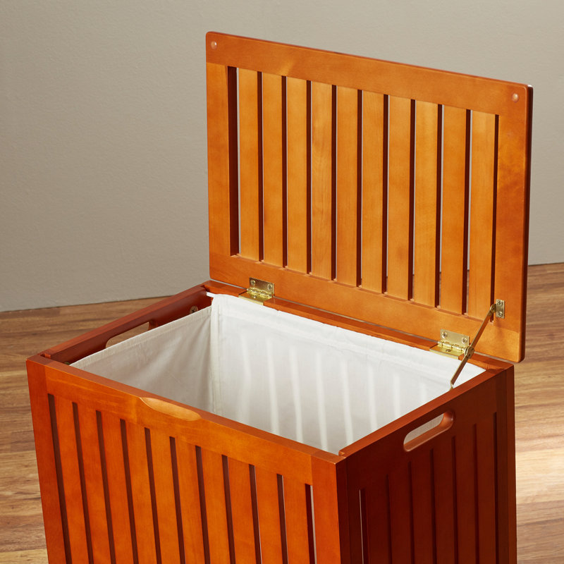 Wood Laundry Hamper with Handles