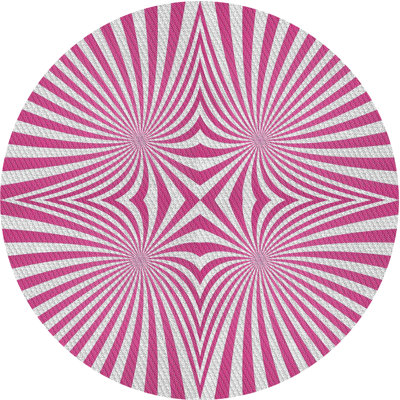 Rose/Tapis décoratif grise