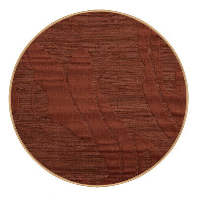 Machine Washable Abstract Brown Area Rug