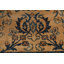 Tapis décoratif en laine brun noué à la main des années 1900 de conception unique 10 pi 9 po x 17 pi 11 po