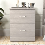 Table de chevet 2 tiroirs 23,6 po Allyannah