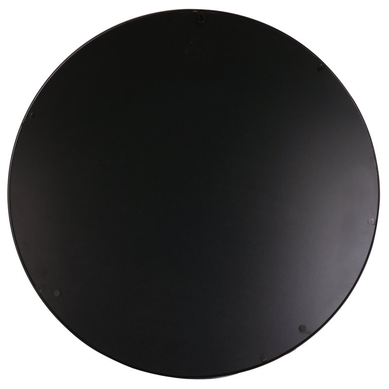 Metal Framed Wall Mounted Bathroom / Vanity Mirror in Black