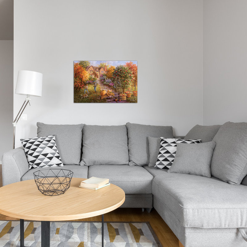 « gathering automne », reproduction d’art sur toile, H 18 po x l 26 po x P 1,5 po
