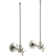 Pair Npt Angle Supplies with Stop, Cross Handle and Annealed Vertical Tube
