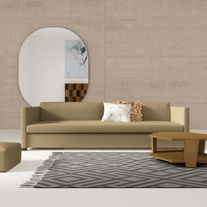 Canapé Madison, H 33 po x l 72 po x P 41 po, Brume de lin Box Weave, Brun foncé