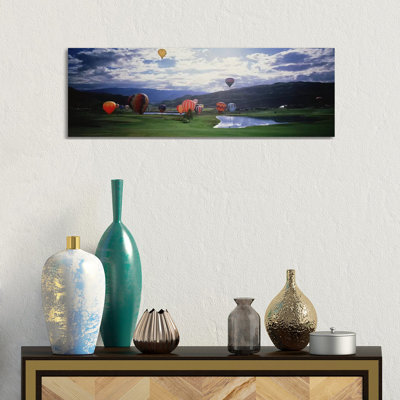 Hot Air Balloons, Snowmass, Colorado, USA by Panoramic Images - Wrapped Canvas Panoramic Gallery-Wrapped Canvas Giclée