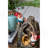 8.3X4.7X13.8" Decorative Woodland Gnome Water Fountain With LED Light, Brown