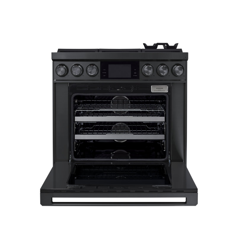 36" Pro-Range 6 Burners, Contemporary, NG/LP, Graphite Stainless