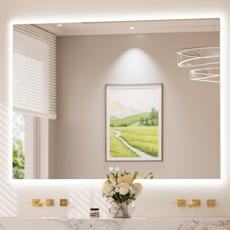 Armadale Backlit LED Anti-Fog Bathroom Mirror, 36" x 48"