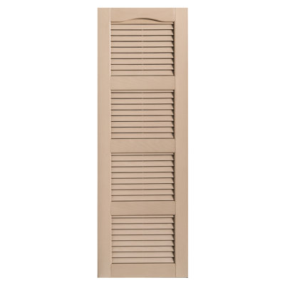 Paire de volets à persiennes cathédrale style quadruple ouverts