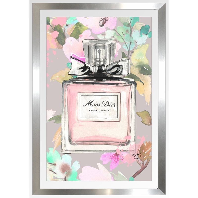 « odeur the fleurs », impression, H 39,5 po x l 27,5 po x P 0,75 po, Acrylique avec cadre argent