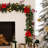 Red Ruby Prelit Garland Wreath Collection