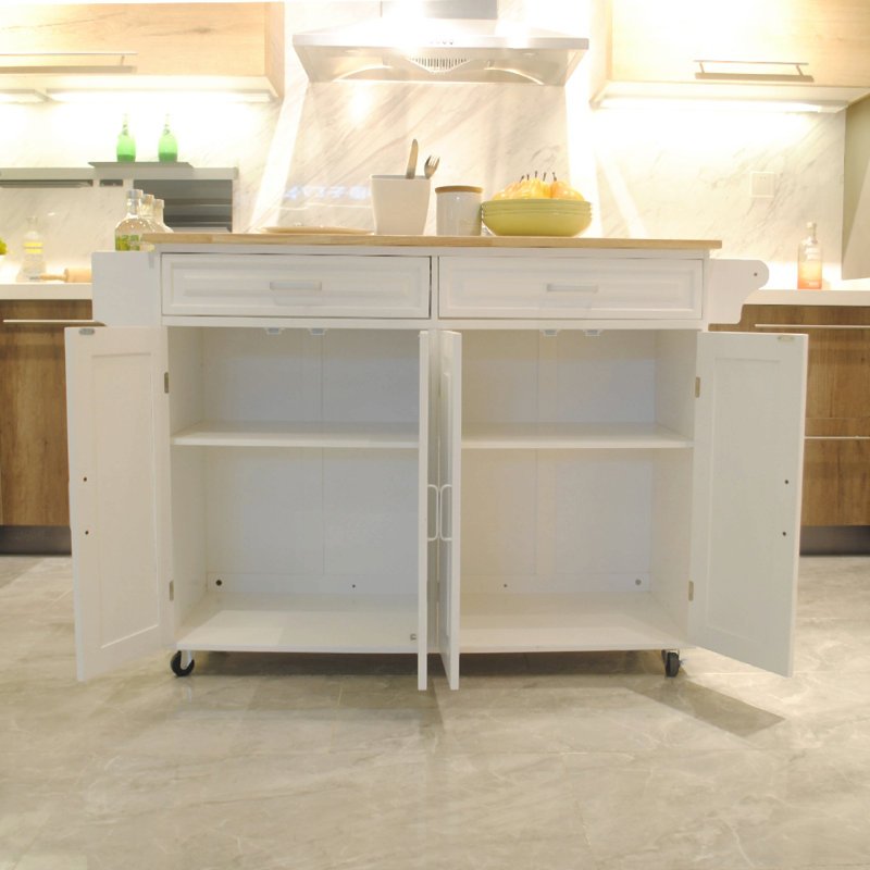 Chariot pour îlot de cuisine avec grand espace de rangement - Organisez votre rangement de rangement