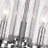 Skegness 3 - Light Steel Dimmable Geometric Chandelier-2058420100